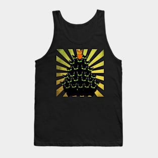 Retro spooky Cats Tree Tank Top